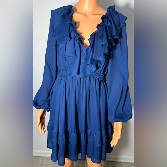 Abercrombie & Fitch Royal Blue Long Sleeve Dress - Picture 1 of 6